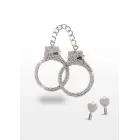 Diamond Wrist Cuffs – Silver — Photo 1