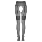 Cottelli LEGWARE Crotchless Tights with Suspender Belt – Black — Photo 8