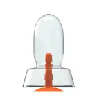 Dinoo Primal Bracho realistiškas dildo – 27.5 cm (11″) – Skaidrus — Nuotrauka 2