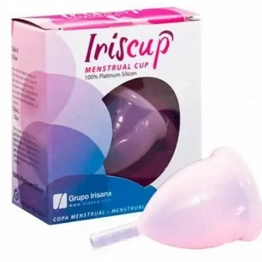 IrisCup менструальная чаша с пакетом-стерилизатором – розовая – L