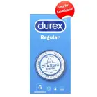 Durex Regular natūralaus latekso prezervatyvai – 6 vnt. — Nuotrauka 1