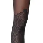 Cottelli LEGWARE Crotchless Tights with Overknee Look – Black — Photo 6