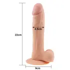 LoveToy The Ultra Soft Dude – realistiškas dildo – TPE – kūno spalvos – 22,9 cm — Nuotrauka 7