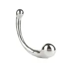 The Curvy G-spot Double Ended Dildo – 18 cm – Silver — Photo 5