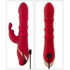 You2Toys кролик-вибратор с 3 движущимися кольцами – 24 см (9.3″) – розовый — Фото 9