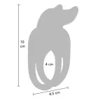 Fierce Rabbit вибрирующее кольцо для члена – синий — Фото 6