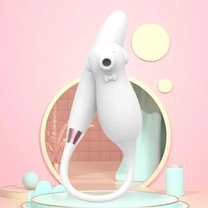 Elva divējādais gaisa pulsa un vibrators – balts Foto 5