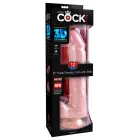 King Cock Plus dviejų sluoksnių realistiškas dildo su sėklidėmis ir siurbtuku – 33 cm (13″) – kūno spalva — Nuotrauka 1
