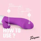 Teazers triušio vibratorius – 20.5 cm (8″) – violetinis — Nuotrauka 8