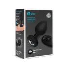 B-Vibe vibrējošs anālais spraudnis ar dārgakmeni – XXL – Melns — Foto 3
