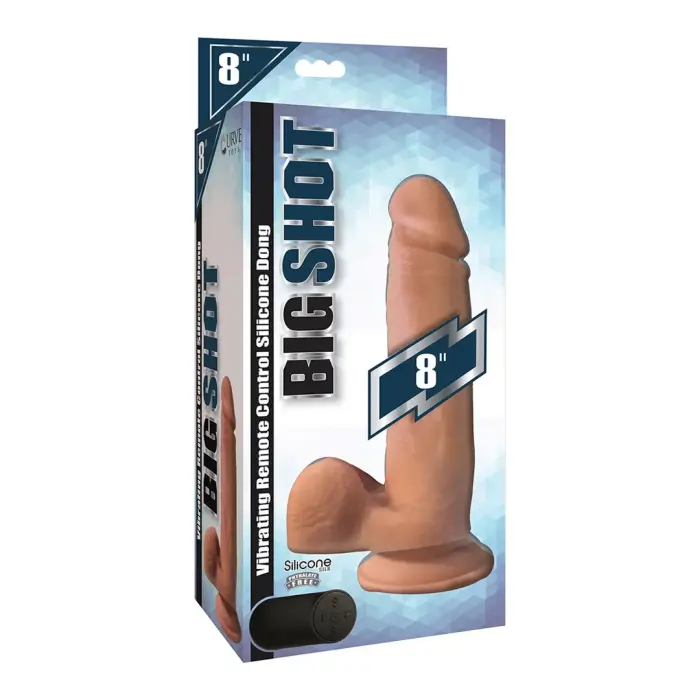 Vibrating Dildo with Balls – 20.5 cm (8″) – Skin