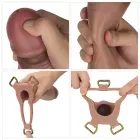 LoveToy Ingen 9'' Enhanced Set L/XL/2XL – hollow strap-on set – silicone – flesh — Photo 19