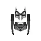 Rossay 4-piece Lingerie Set – Black – S — Photo 6