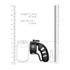 Mancage Model 19 Silicone Chastity System with Ball Divider – 11.5 cm – Black — Photo 5
