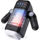 GAME CUP Thrusting and Vibrating Intimate Machine with Heating – black, smartphone holder — Photo 1