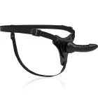 Fetish Submissive – silikona strap-on ar elastīgu jostu – melns – 16 cm — Foto 3