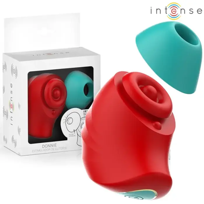 Intense Donnie ārējais stimulators – sarkans/zaļš