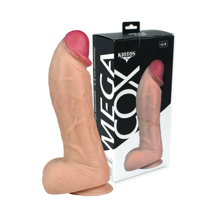 Kiotos Cox MEGA 06 – realistlik PVC-dildo – ihuvärvi – 28 cm