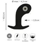 ANOS Big Head Prostate Plug – 10.5 cm – Black — Photo 12