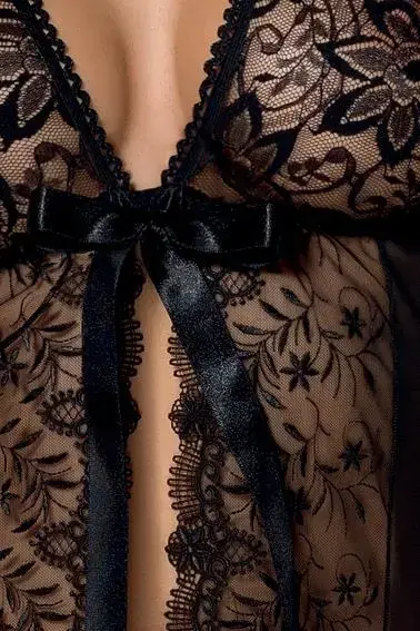 Casmir Jessie Peignoir – Black – L/XL Photo