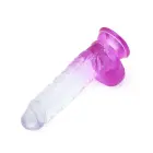 Kiotos Cox värviline dildo – 21.5 cm (8.5″) – Läbipaistev/Lilla — Foto 6