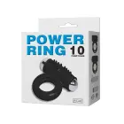 BAILE - Vibrating Cock Ring with 10 Vibration Functions - Black — Photo 7