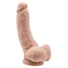Realistiškas dildo su sėklidėmis – 20.5 cm (8″) – kūno spalva — Nuotrauka 1