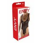 ENVY Fierce Deep V Mesh Bodysuit – Black – One size — Photo 1
