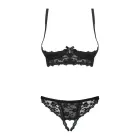 Obsessive Letica nėrinių apatinių komplektas – juodas – L/XL — Nuotrauka 6