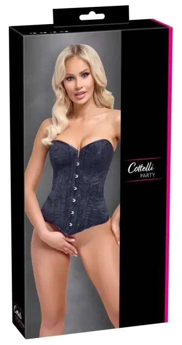 Cottelli PARTY Strapless Full Cup Corsage – Black – L