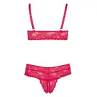 Cottelli Collection Red Lace Lingerie Set 4XL – Wireless, Adjustable Fit — Photo 7