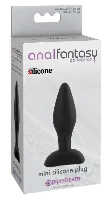 AFC Mini Elite Silicone Plug – 7.5 cm – Black