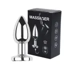 Vibrating Aluminum Butt Plug – 7.1 cm (2.8″) – Black — Photo 2