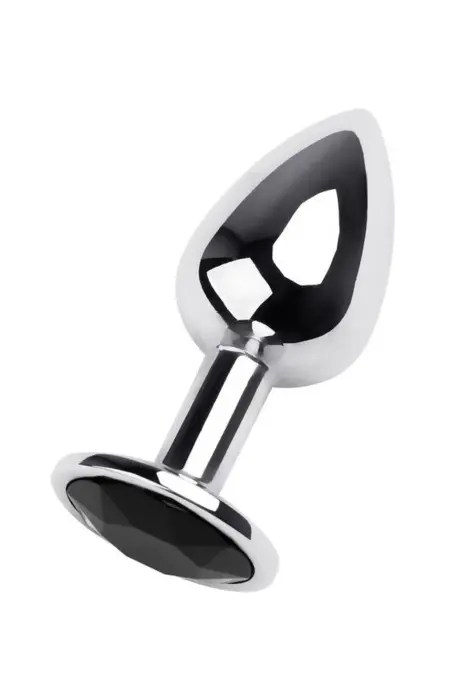 Metāla by TOYFA, anālais rhinestones, metāls, sudrabs, ar turmalīna kristālu, 7 cm, O 2.8 cm – up to 7 cm – Grey Foto 2