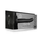 Teksturēts izliekts dobs strap-on komplekts – melns Foto 1