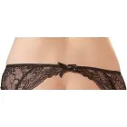 Cottelli Lingerie – slip-on lace suspender belt with satin bows – black – L/XL — Photo 7