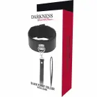 Darkness – reguleeritav vooderdatud kaelarihm titaanketiga – must — Foto 5