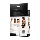 Glossy Mirabell Wetlook kleita – melna – XL — Foto 5