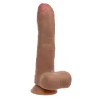 The Gyrating Bartender Vibrating Dildo – 20 cm (8″) – Brown — Photo 1
