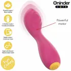 ONINDER CUTE Buddy programėle valdomas vibratorius – 12.5 cm (4.9″) – rožinis — Nuotrauka 3
