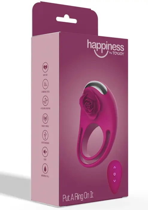 Put A Ring On It вибрирующее кольцо для члена с пультом – розовый