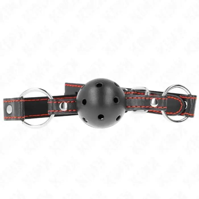 KINK Hollow Hard Black Ball Gag Model 2 – 6.5 cm