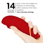 Womanizer Premium 2 – oro pulsacijos stimuliatorius, 14 lygių – bordo — Nuotrauka 5