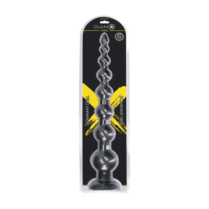 Dominant Drill analinis kištukas – 55.5 cm (21.8″) – Juodas