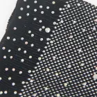 SUBBLIME Shine mustad läbipaistvad kindad S/M – sädeluse ja kristallidekoriga — Foto 5