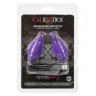 Nipple Play Rechargeable Vibrating Nipple Clamps – Purple — Photo 3