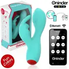 ONINDER Cute Love Bunny Dual Stimulator – 12.5 cm – Turquoise — Photo 8