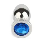 Jeweled Anal Plug – L – Blue — Photo 3