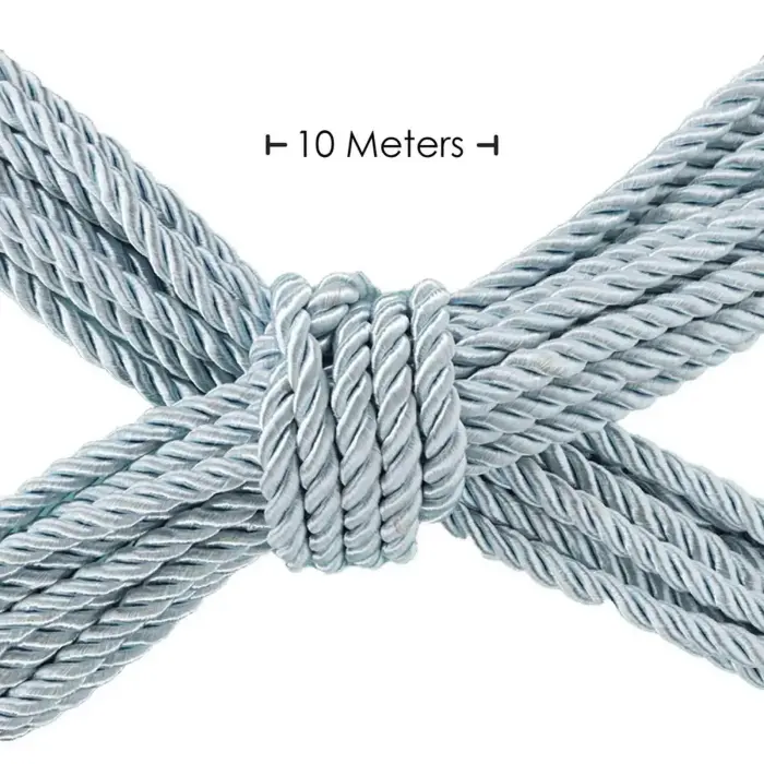 Polyester Bondage Rope - 32.8 ft / 10 m - Powder Blue Foto 2