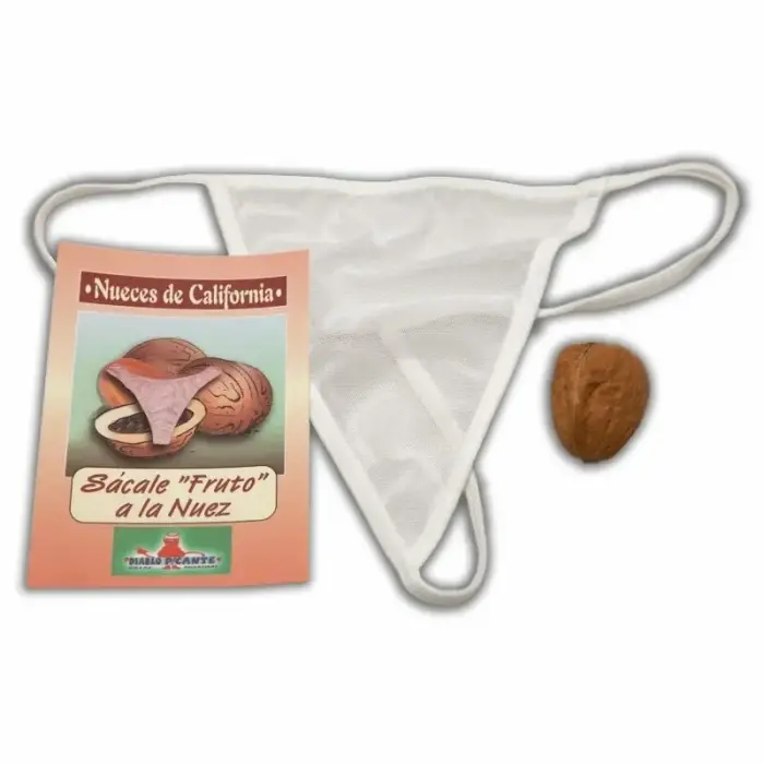 Diablo Picante Walnut Gift Box with Hidden Red Thong